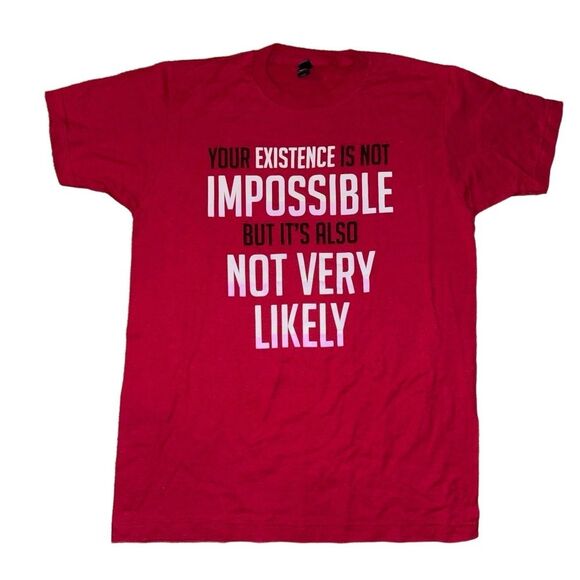 Gildan Men's Medium T-Shirt Red Graphic Tee Night Vale Fan Podcast Merch - Picture 2 of 3